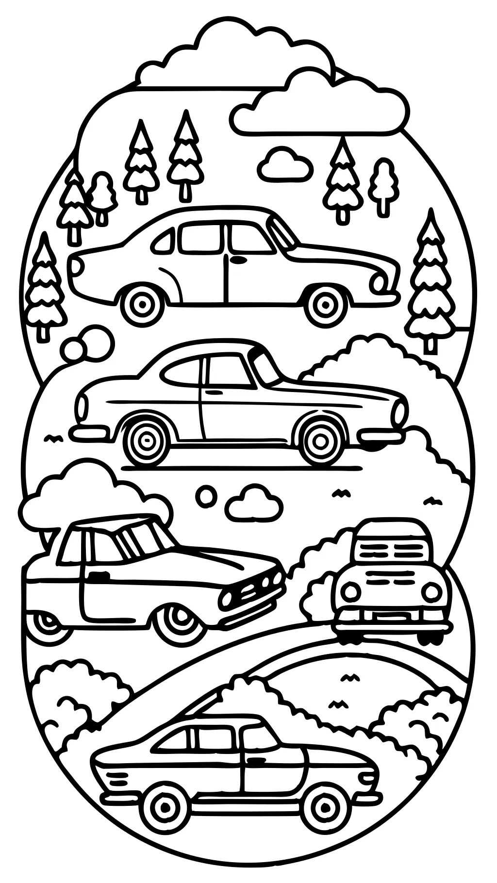 coloriages de voiture pour adultes